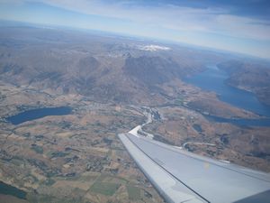 Queenstown to Christchurch flight