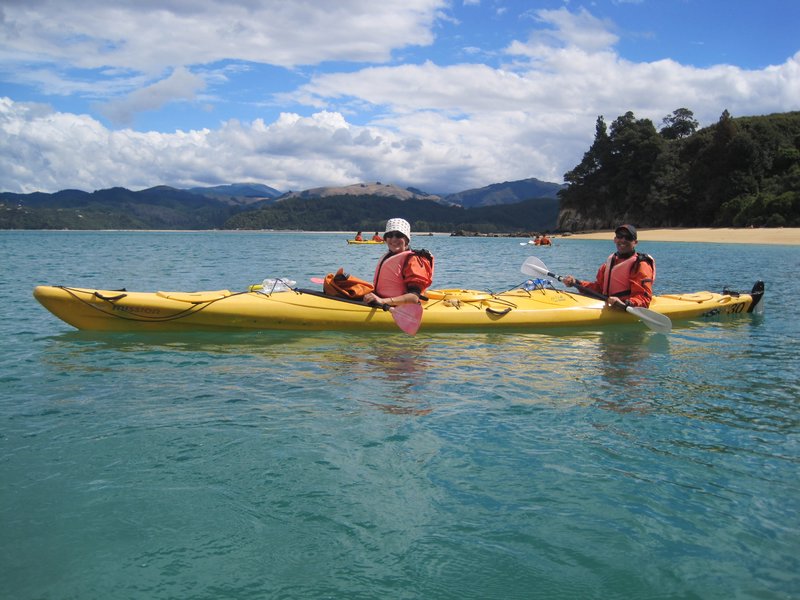 Chilling out in Abel Tasman NP