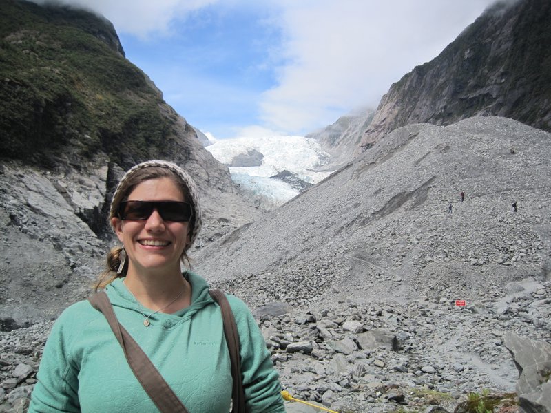Me at Franz Josef glacier