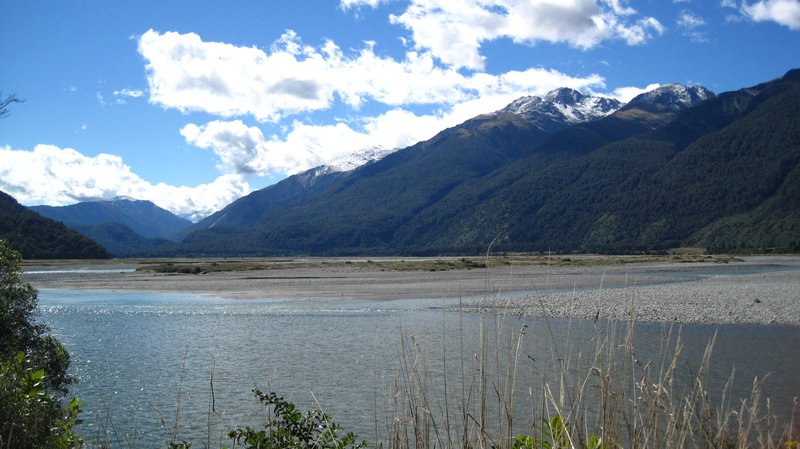 View from the road to Haast Pass