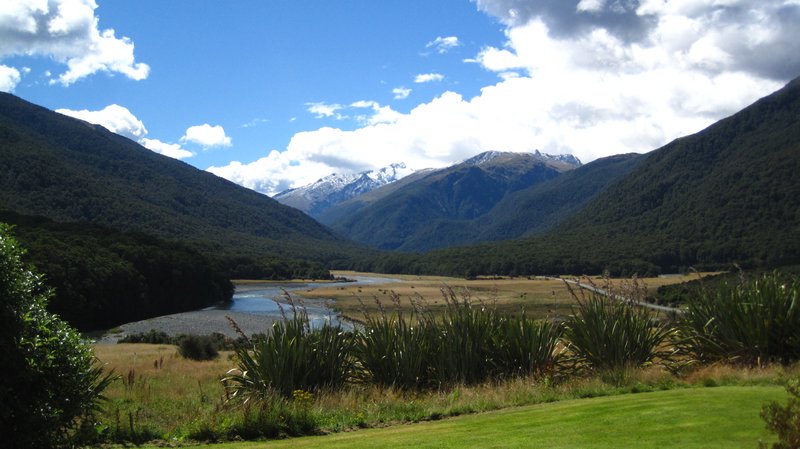 View from the road to Haast Pass