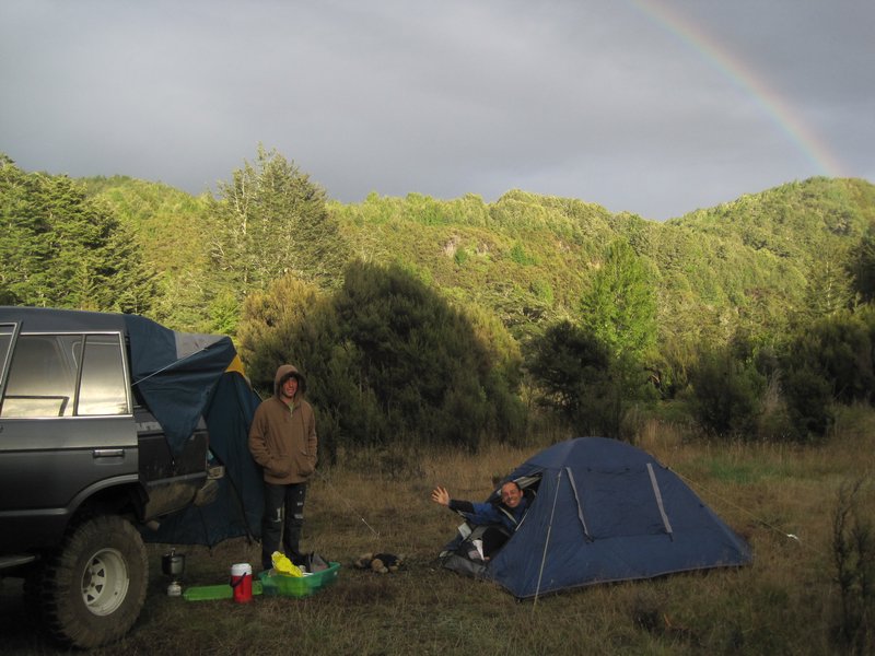 The morning after at our first campsite