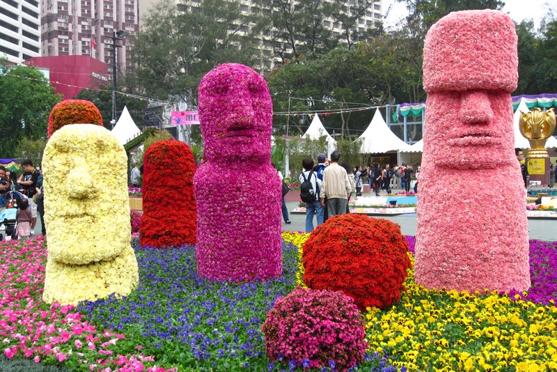 Easter Island's contribution to the HK Flower Show