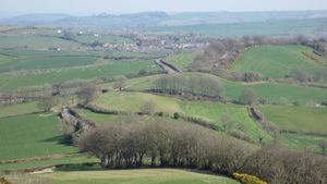 Green rolling hills of West Dorset