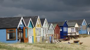 Beach huts, Mudeford