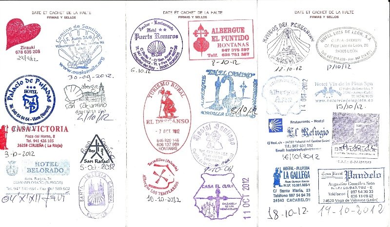 Stamps in Passport