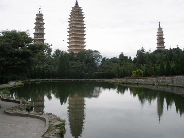 Three Pagodas Reflection