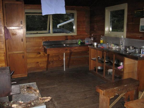 Edwards Hut kitchen