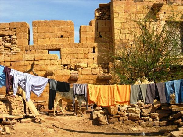 Laundry and ruins