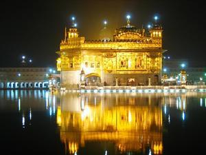 Sikhs holy temple around 1 AM