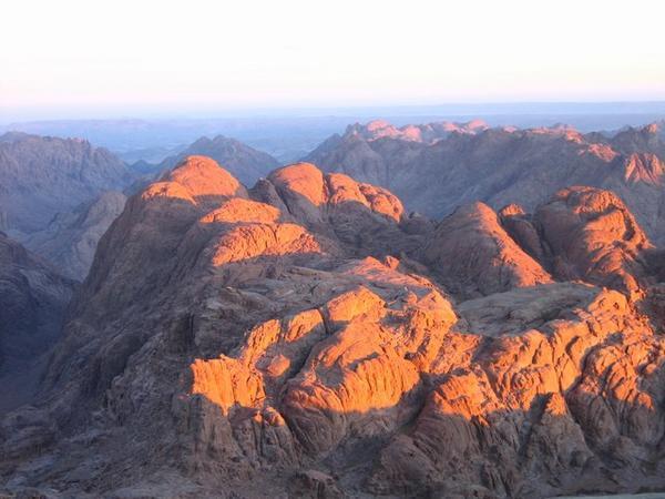 Sunrise from Mt Sinai