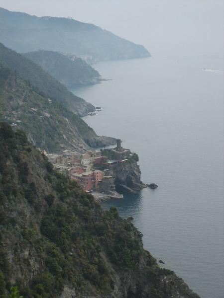 Vernazza from the path