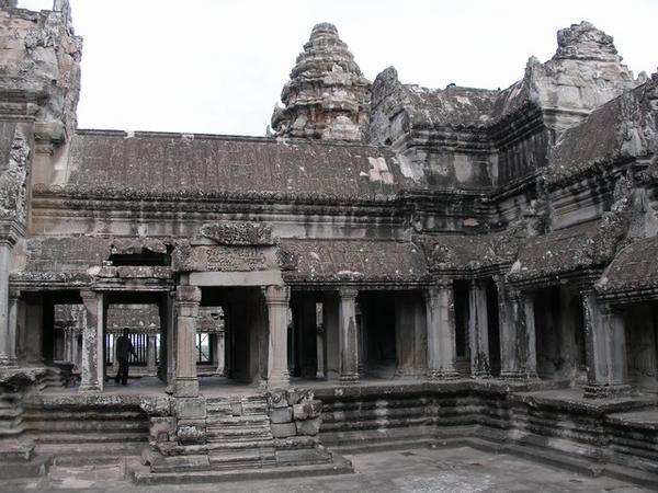 Inside Ankor Wat upper level
