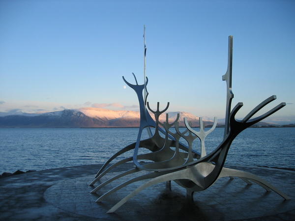 Sculpture on Reykjavic Waterfront