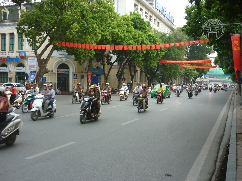 Manic roads in Hanoi