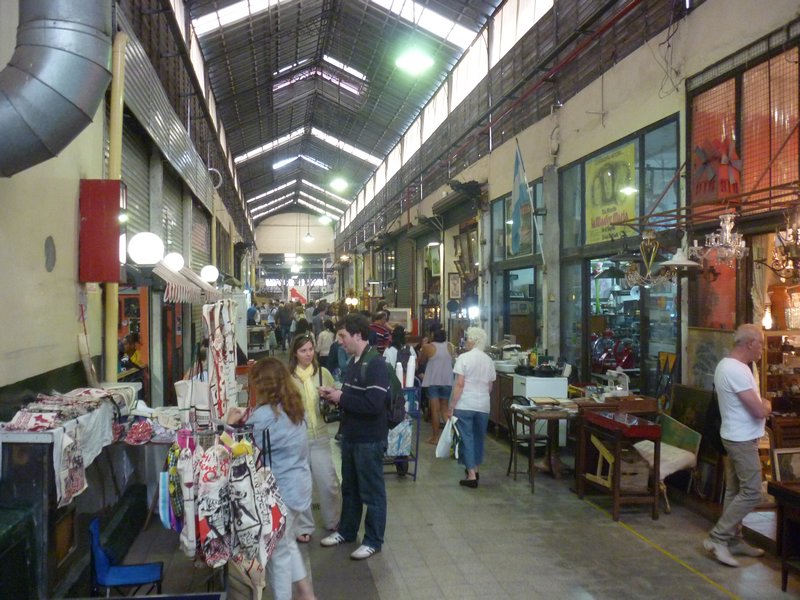 The antiques market in San Telmo