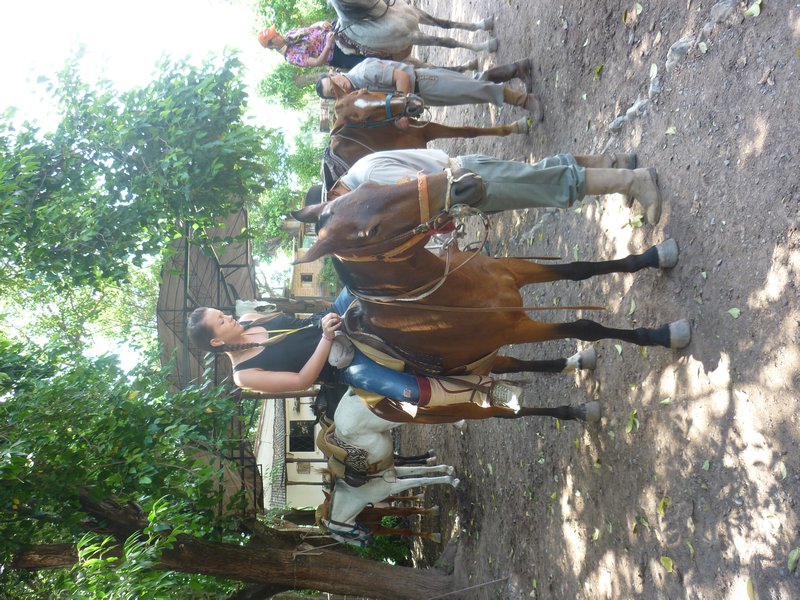 First time on a horse!