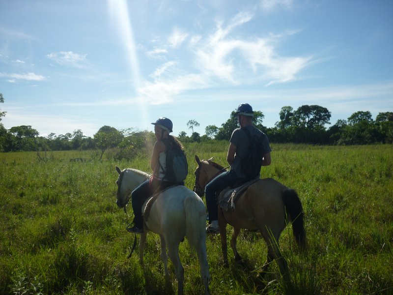 A morning of horse-back riding through the fields