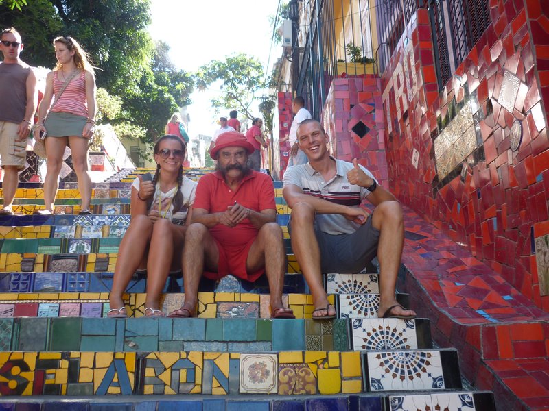 Lapa steps with the artist