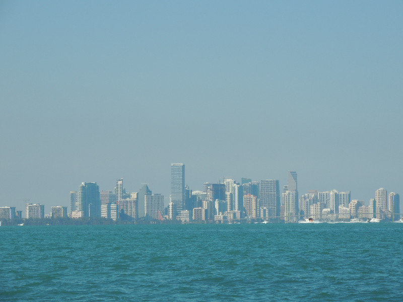 view of Miami from Biscayne Bay