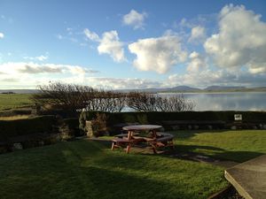 View from my Orkney hostel.  Over looking the Harray loch.