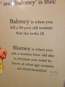 Blarney humor.