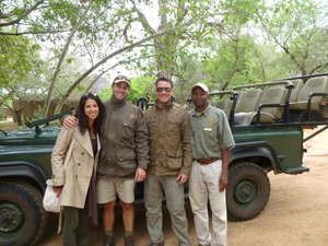 Us with our guide Ryan and tracker Herman
