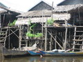 Stilt houses in the rainy season