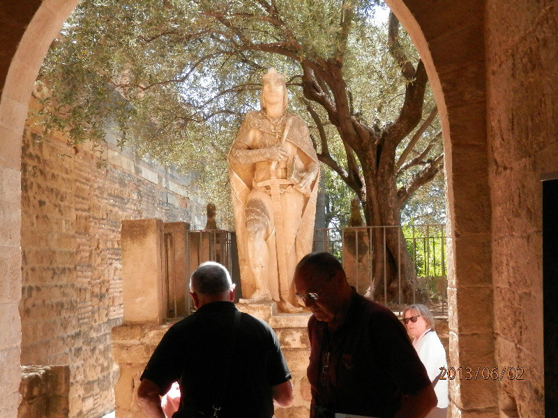 Statue leading into the Alcazar in Cordoba