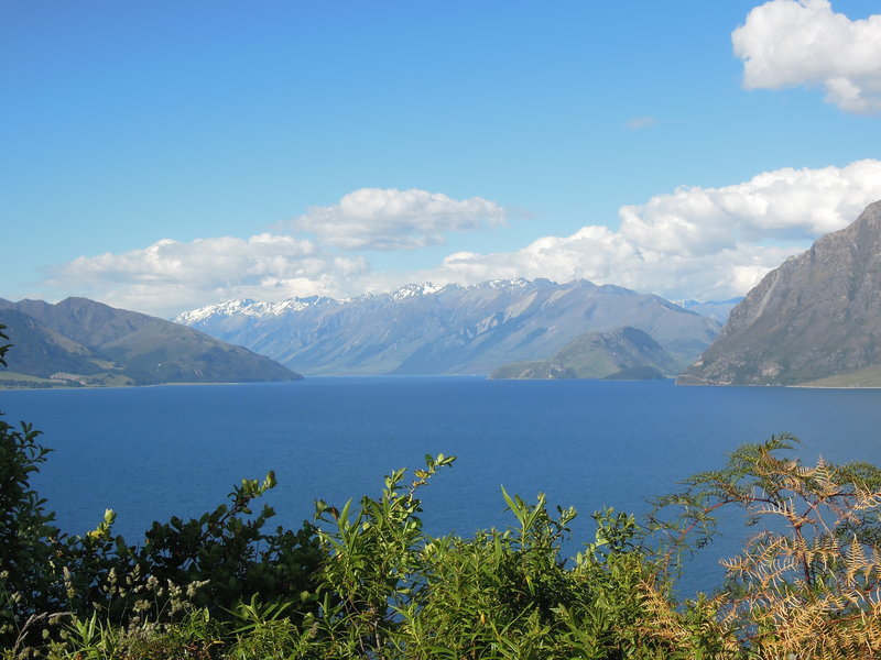 View across lake