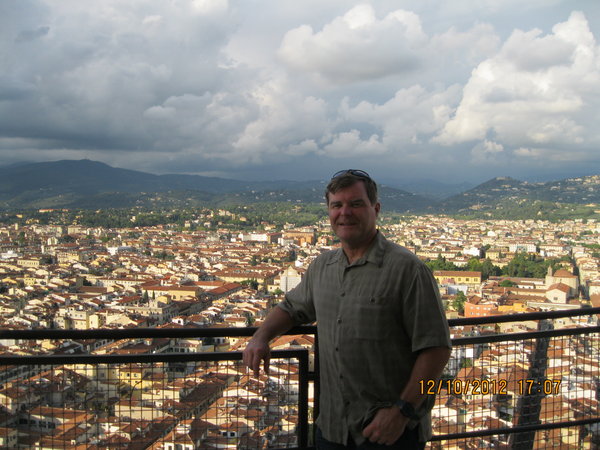 Mike on top of the Duomo in Florence
