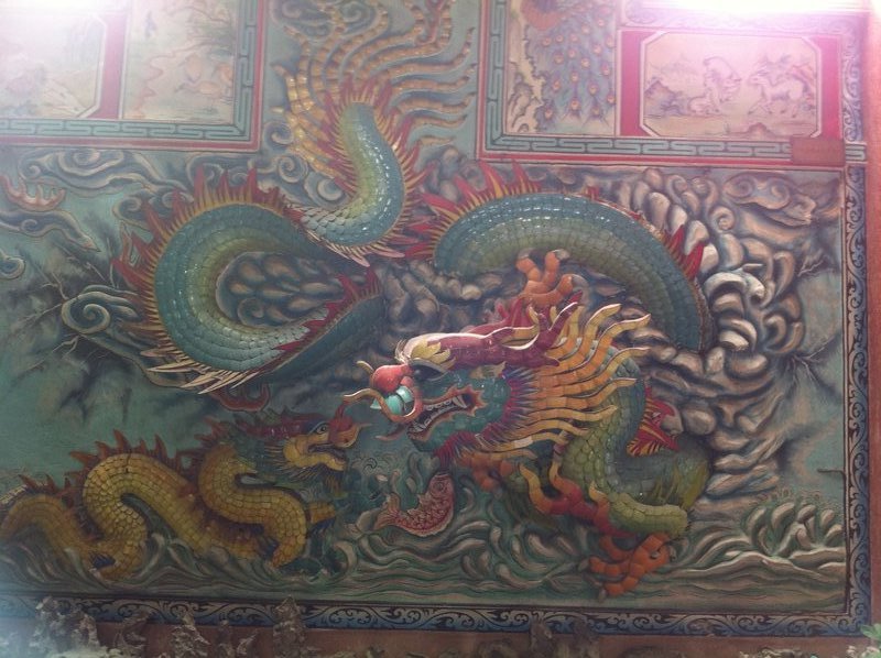 Wall Detail in Pung Tao Gong Temple