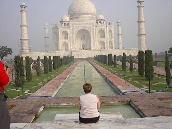 Pat at the Taj Mahal