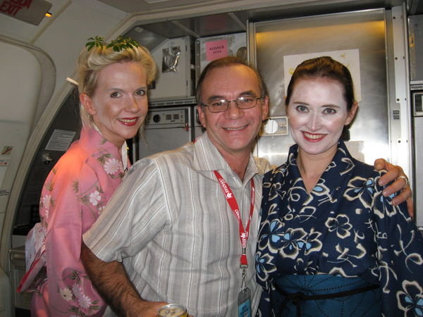Ben and the stewardesses
