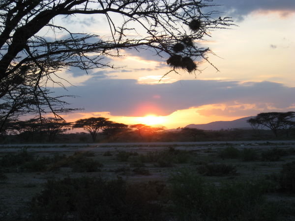 Sunset over Kenya