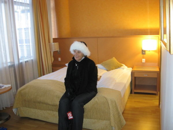 My hotel room (with Fay visiting)