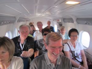 my happy team on the small plane