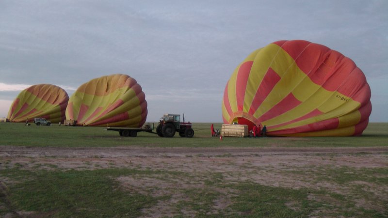 At the balloon site