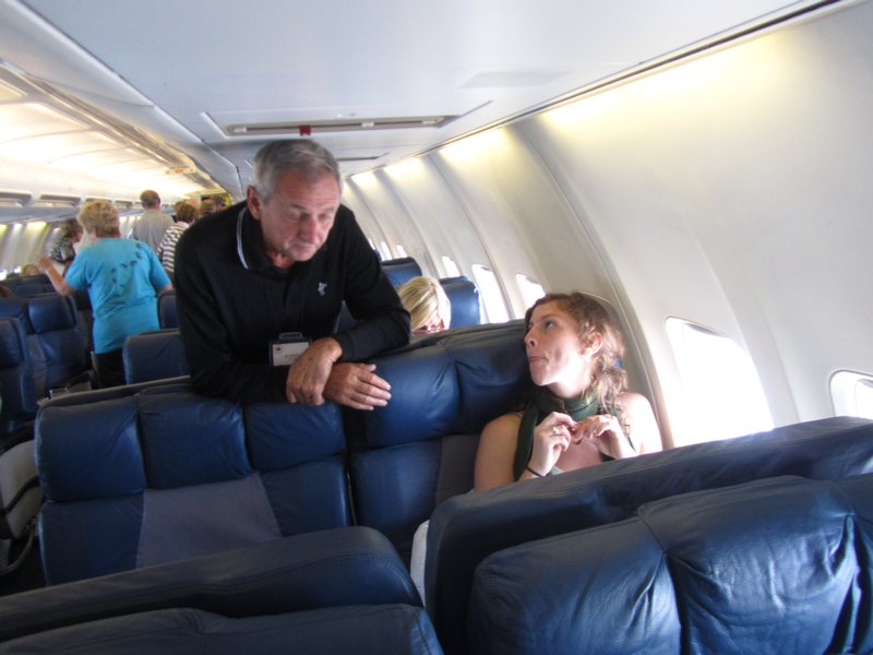 visits on the flight - 