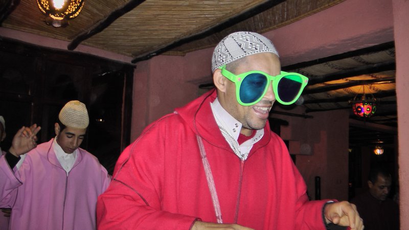 our waiter and his classy sunglasses in Marrakech!