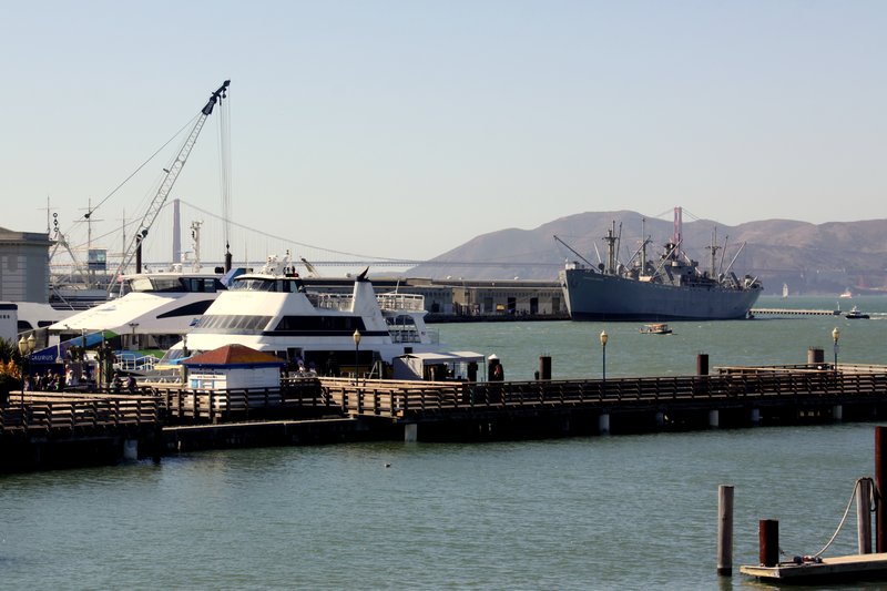 Fishermans Wharf and Golden Gate Bridget