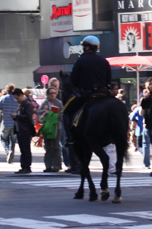 NYPD on horse back