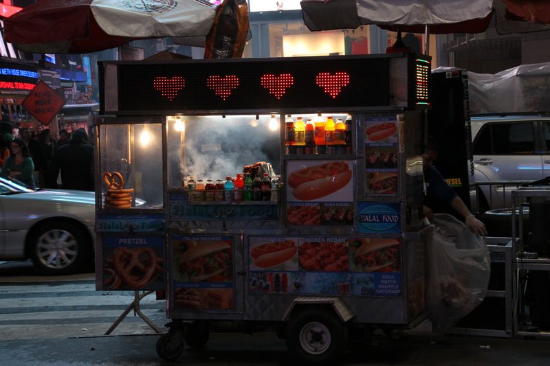 Hot Dog van Times Square