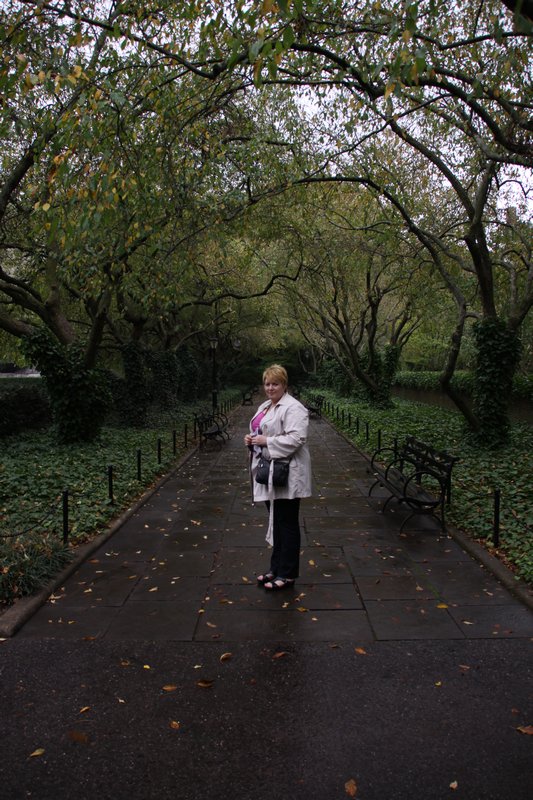 Vicki in one of the lanes at Central Garden, Central Park