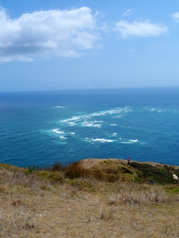 The meeting of Tasman Sea and Pacific