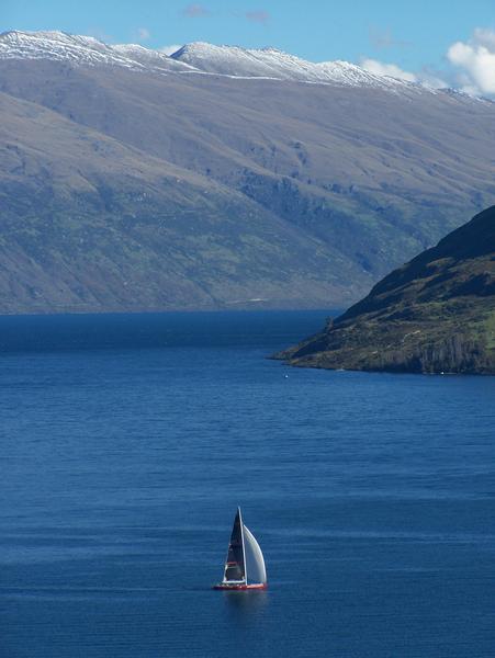 Sailing on lake Wakatipu