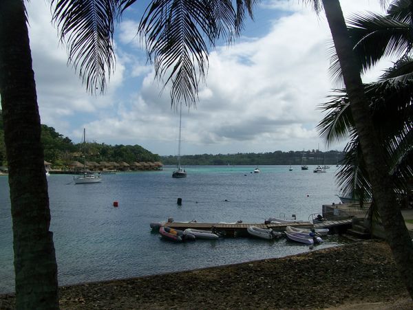The harbor in Port Vila