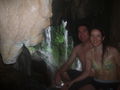 In the cave beneath the falls