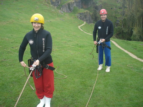 Learning to abseil (rappel)