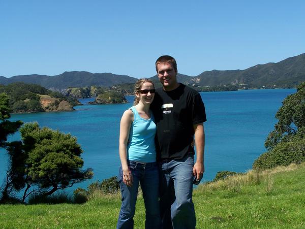 Us in the bay of islands